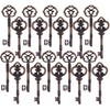 Gutapo 20 PCS Antique Copper Finish Skeleton Keys Rustic Steampunk