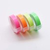 Motex Refill Tape for Embossing Label Maker, Fluorescent Color Tapes