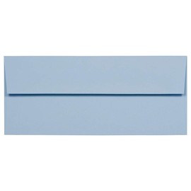 JAM PAPER #10 Business Premium Envelopes - 4 1/8 x 9 1/2 - Baby Blue - Bulk 250/Box
