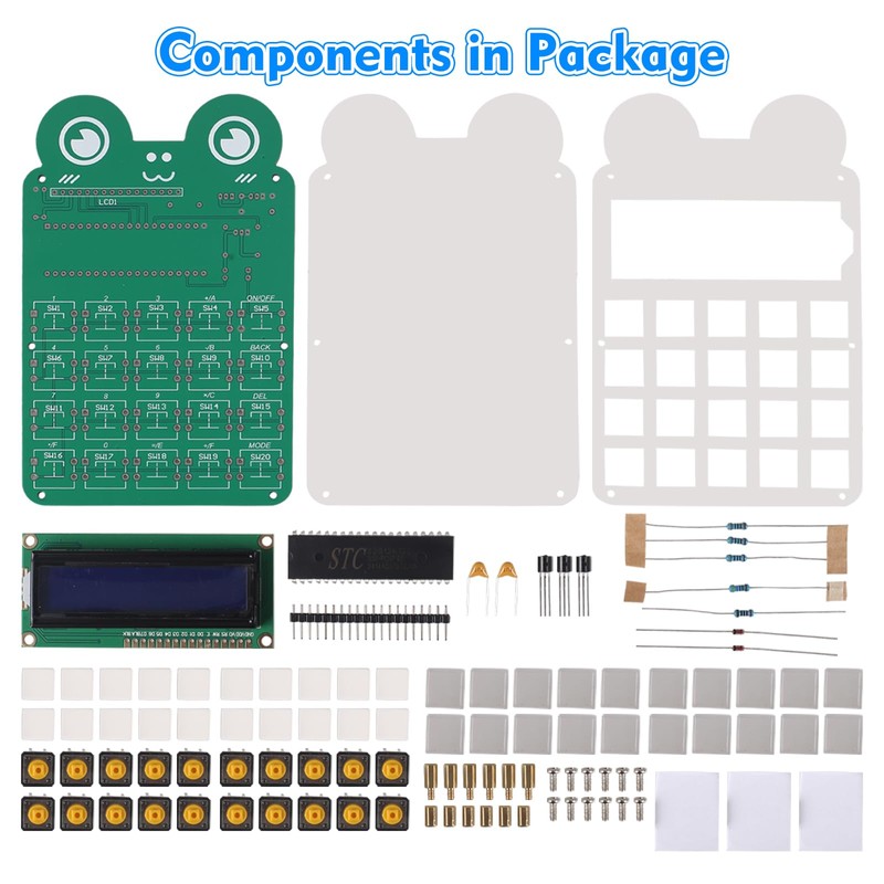 Calculator Soldering Kit, 6-Digit Math Practice Game with Addition, Subtraction,