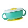 Toddler Suction Cup Bowls with Lids Prevent Falling Stainless Steel