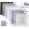 Stone-look shower mat / bath mat, 53 x 53 cm