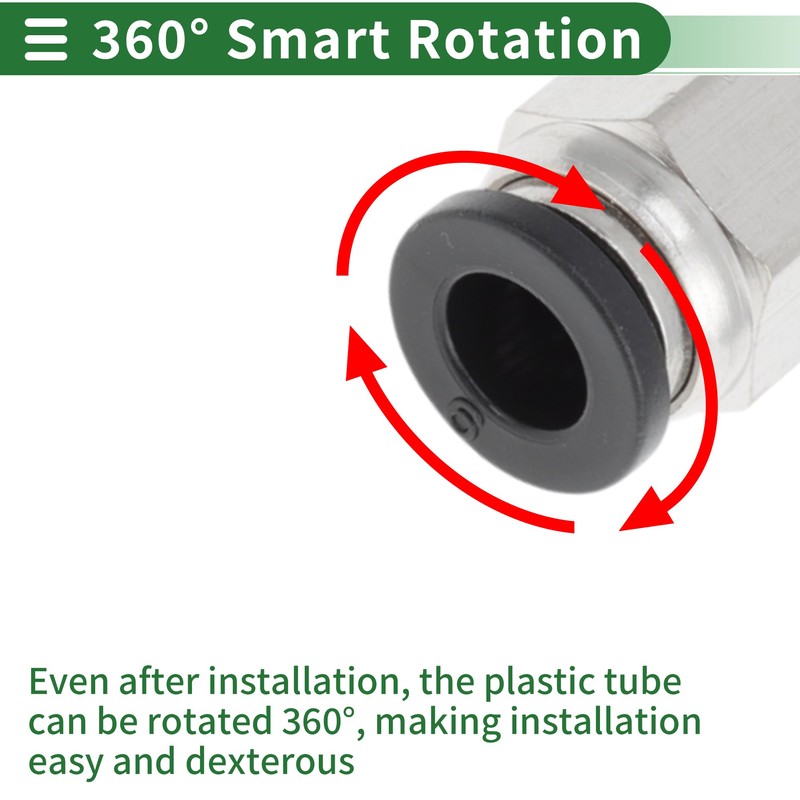 TUCKBOLD Push to Connect Air Fittings 1/4" Male Thread Air