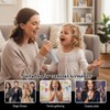 QIHPUSIEN Fake Microphone Prop Plastic Play Microphone Sparkly Glitter Bling