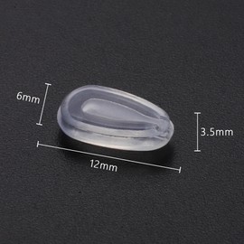 MYCOURAG 6 Pairs Replacement Silicone Rubber Nose Pieces Compatible with Oakley Feedback/Holbrook Metal/Crosshair New 2012/Gauge 6/Gauge 8 M/Gauge 8 L/Blender/Deviation/Tincan/Tie Breaker Sunglass