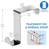 Tatkraft Seger 10 Over Door Hooks, No Drill Stainless Steel