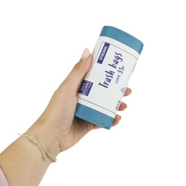 IDEA HOME - Pack of 20 LDPE Bin Bags, Rubbish Bags, Waste Sacks Disposal, Waste Separation, Strong Blue, 35 L