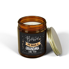 Grandma Scented Candle, 9oz - Size: 9oz, Color: Amber, Scent: Mango Coconut