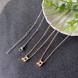 Your Always Charm Music Lover Present,Treble Clef Music Note Necklace 16"-18" (silver 2)