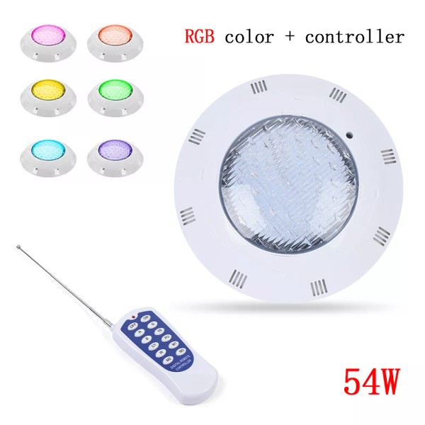 12V 54W Swimming Pool RGB LED Lights Spa Underwater Light