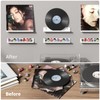 AITEE Vinyl Record Shelf Wall Mount: 6 Pack Acrylic White