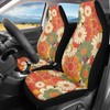 INSTANTARTS Beauty Hippie Floral Car Seat Covers Front Seats Only