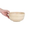 Restaurantware Bambuddha 25 oz Round Natural Spun Bamboo Medium Salad