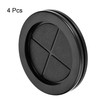 sourcing map Pack of 4 Rubber Grommets Round Double Sided