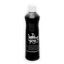 Scola Artmix 600ml Bottles Ready Mix Craft Poster Paint Black