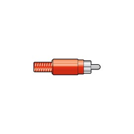 Skytronic RCA plug, plastic, Yellow
