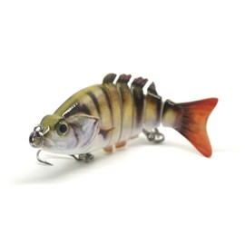 FISHIN ADDICT PERCH Swimbait Multi Jointed Fishing Lure realistic perch jack pattern and swim action 83mm 12 grams