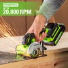 Greenworks 24V Brushless Cordless Compact Cut-Off Tool Kit, 2.0Ah Battery