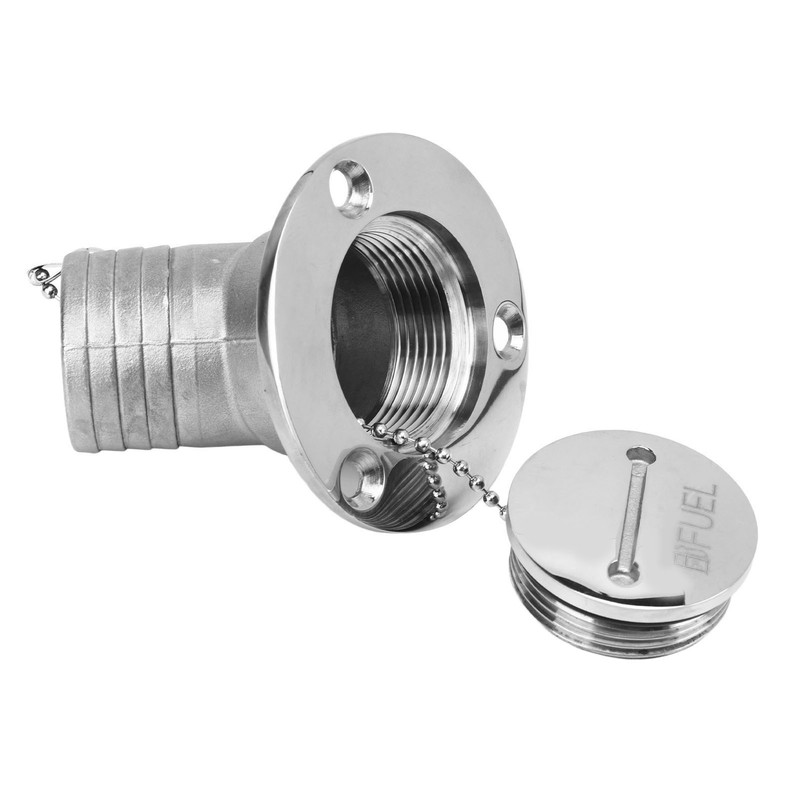 Boat Deck Filler with Key Cap Marine Stainless Steel Hardware