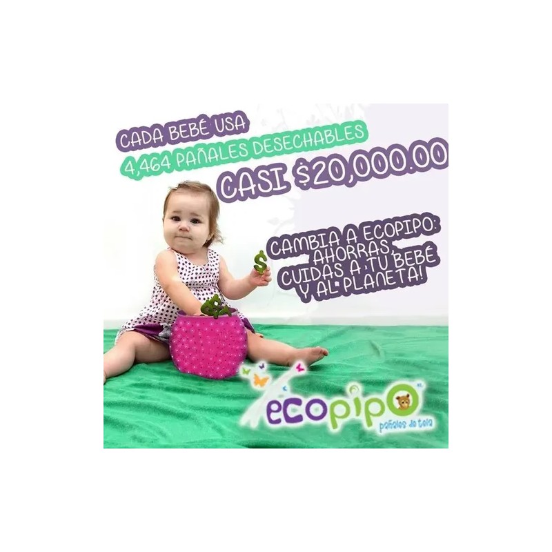 3 Pañales Ecopipo Estampados Unitalla 0-3a Envio Gratis