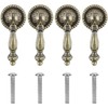 CellCase 4 Pieces Antique Style Bronze Metal Drawer Tear Drop