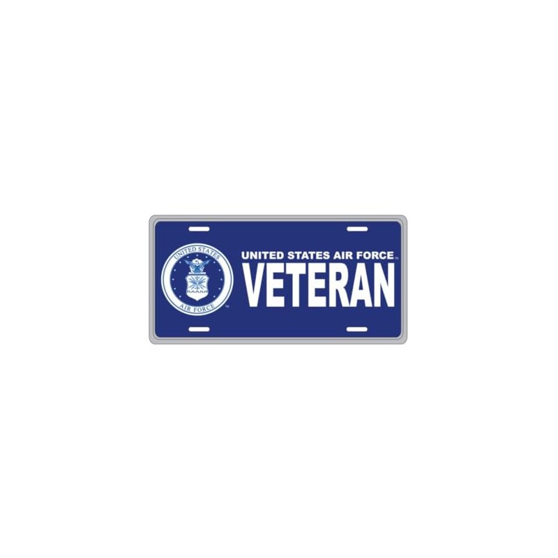 U.S. Air Force Veteran Decorative Tag 7x13 Aluminum Wall or