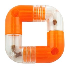 Planet Dog Orbee-Tuff Link - Snackball für Hunde - Hundespielzeug - Orange