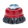 65mm Wire Brush for Angle Grinder, Hard Twisted Wire Brush