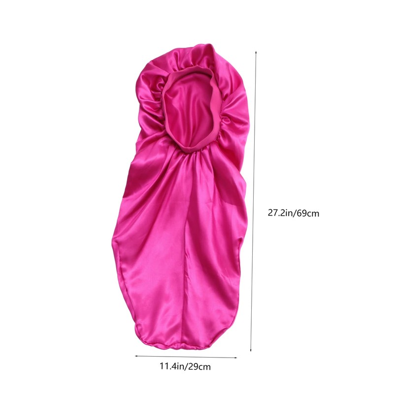 Minkissy 9pcs Satin Bonnet Set for Women Elastic Band Hair