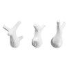 Capventure 3 Little Twigs, Mini Hook, Set of 3, White