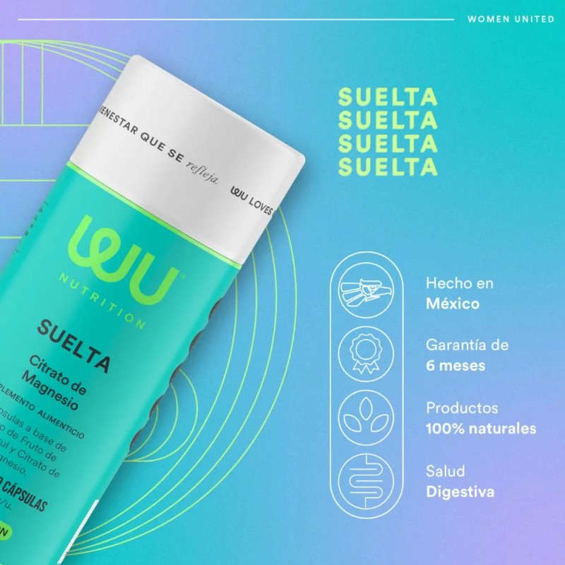 Wu Nutrition® Suelta | Citrato De Magnesio | 120 Cápsulas