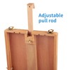 Falling in Art Wooden Tabletop Easel, Solid Wood Sketchbox Desktop