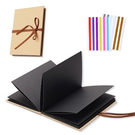 xiaoxiaozhijia Scrapbook Album, 30 Pages Photo Album for Self-Design, Foldable Album as a Gift for Relatives, Friends and Acquaintances (17.5 x 11.5 cm)
