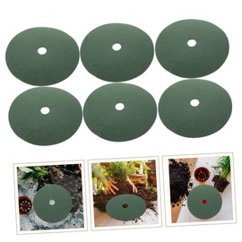 Levemolo 10pcs Tree Root Protection Mats Non Woven Mulch Rings for Grass Control Easy Installation Durable Barrier for Gardens Farms and Landscaping