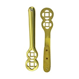 Renovators Supply Manufacturing Carpet Holder Clips 5.25 in. Brass Carpet Runner Holder Clips with Swivel Clip