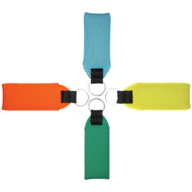 Teaaha 4Pcs Floating Boat Keychain Set, Floating Key Chain for Boating Waterproof Floatable Foam Keychain Waterproof Neoprene Foam Keychains for Boating, Fishing, Kayaking, Water Sports