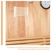 Kisangel Wooden Vent Blinds for Steam Room Sauna Accessory Air