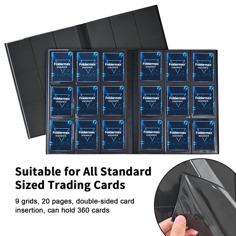 TCG Card Binder 9 Pockets Trading Card Album Folder Side