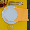 JYFLZQ Yellow Rectangle Tablecloth 60 x 84 Inch for 4