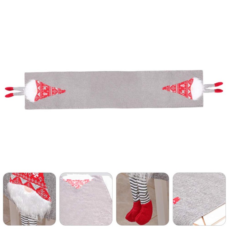 TOYANDONA Christmas Table Runner Santa Gnome Table Runner Christmas Table