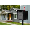 Architectural Mailboxes 6200B-10 Oasis Classic Locking Post Mount Parcel Mailbox