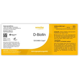 Woscha D-Biotin, 100 Vcaps