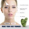 SANBREVE Rodillo Masaje Facial De Jade Gua Sha Rejuvenece Kit