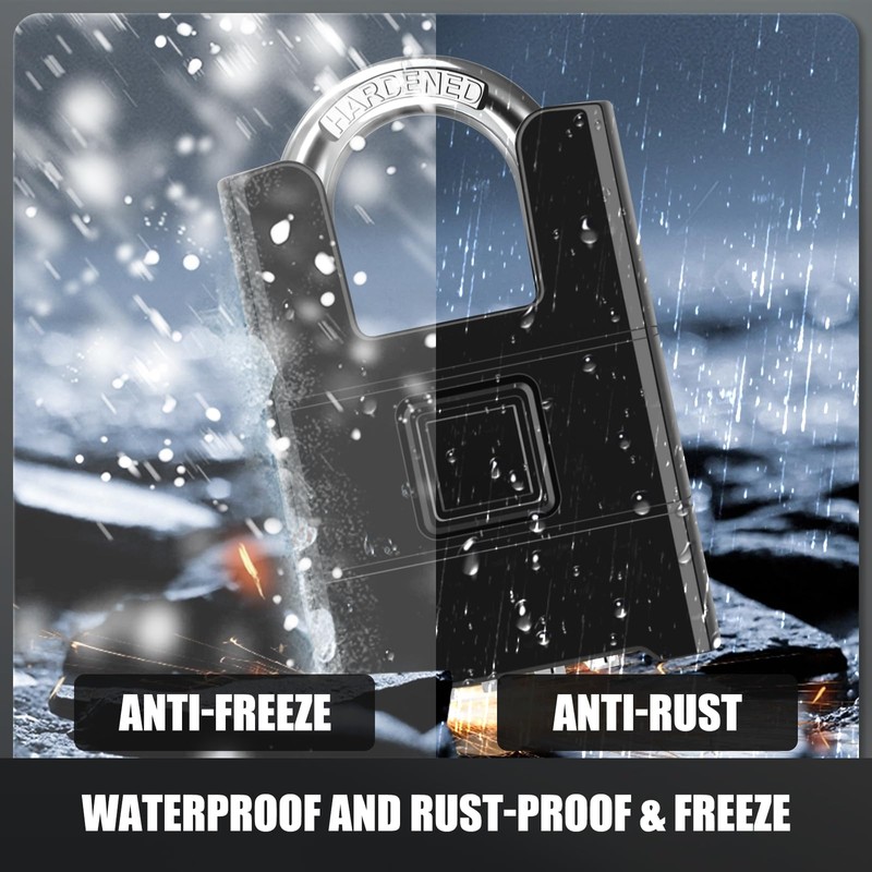 Heavy Duty Combination Padlock Outdoor, [Anti-Cutting] [Waterproof] Diyife 4-Digit Code