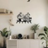 CIFbuy Double-Tier Wall Mounted Coat Rack 6 Hook Vase Design