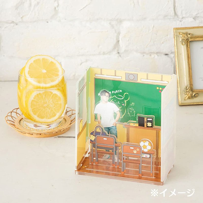 Sanrio (SANRIO) Pompompurin Acrylic Stand Room Classroom (Enjoy Idol) 868850