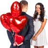 QYCX 30Pcs Heart Balloons Wedding Party Decorations Valentines Day Balloons