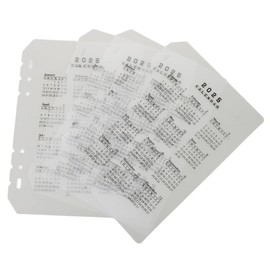 Operitacx 3 Sätze Kalenderteiler Einsteckbare Trennwände Notizen Tagesplaner-notizbuch Notebook Zubehör Das Notebook Praktische Ordnerteiler Buchversorgung Plastik Weiß 4 Stück * 3