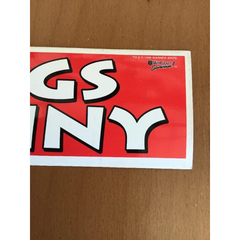 90's BUGS BUNNY LOONEY TUNES BUMPER STICKER U.S.A MINT FREE