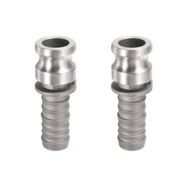 PATIKIL 2 Pack Aluminum Cam Lock Fittings - Male Adapter x Female NPT Thread, Quick Disconnect Coupling Cam Lock Hose Fitting, Corrosion Resistant (1 Inch Part E Cam Groove Type)